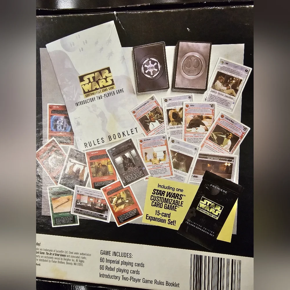 Star Wars Premier Introductory Two player Card Game Circa 1995 EUC - Picture 4 of 8